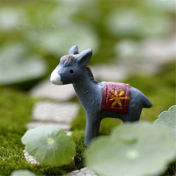 10 stk. Mini Resin Æsler Bonsai Ornamenter Miniature Eventyrhave Mikro Landskabsdekoration