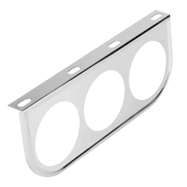 Chrome 52mm 2 Tommer Universal Multi-Hul Meter Gauge Pillar Mount Pod Holder Beslag Sølv