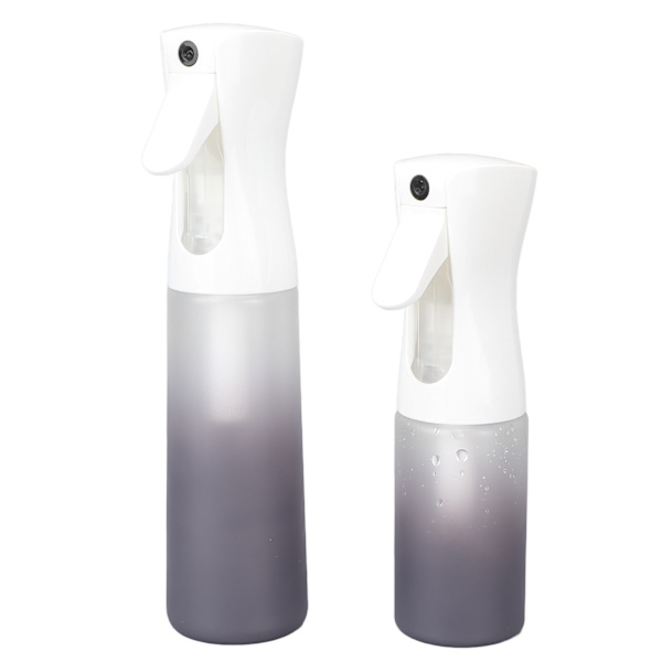 2-pack tom sprayflaska fin dimma påfyllningsbara spraybehållare för hårväxt 300ml 200ml gradientgrå