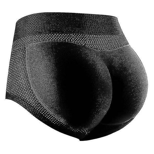 Sømløse, polstrede shapewear-truser for kvinner - Forbedre kurvene dine med komfort S Black