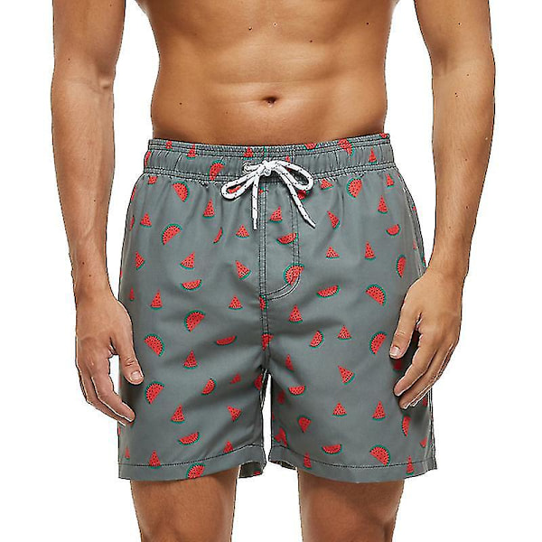 Hurtigtørkende Strandshorts for Menn - Mini Melon Print