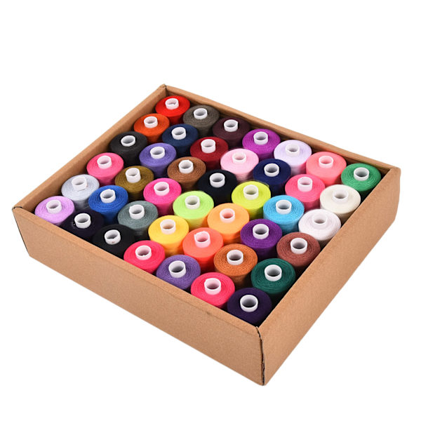 Set Polyester 1000 Yards 42 färger Hushålls- DIY-broderispolarsats