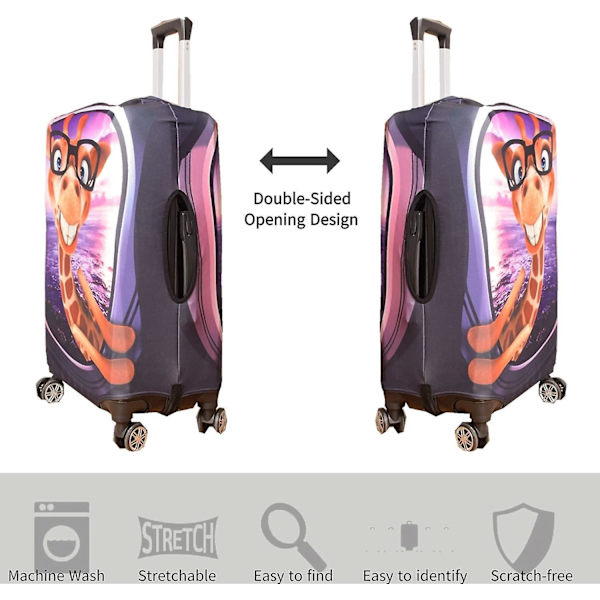 Vattentåligt print case cover för 26/27/28 bagage - tvättbart resväskaskydd