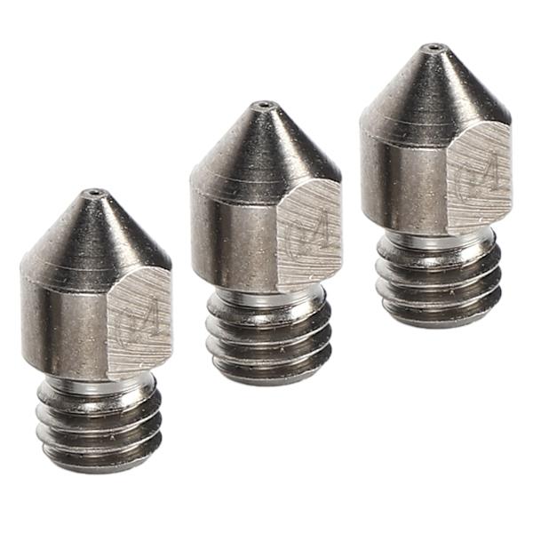 3 st 3D-utskriftsmunstycken MK8 Hög temperatur Korrosionsbeständigt munstycke för 3D-skrivare 1,75/0,4 mm