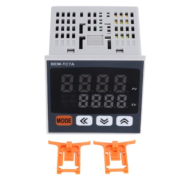 PID temperaturkontroller 72x72mm digitalt display intelligent termostat AC 100-240V