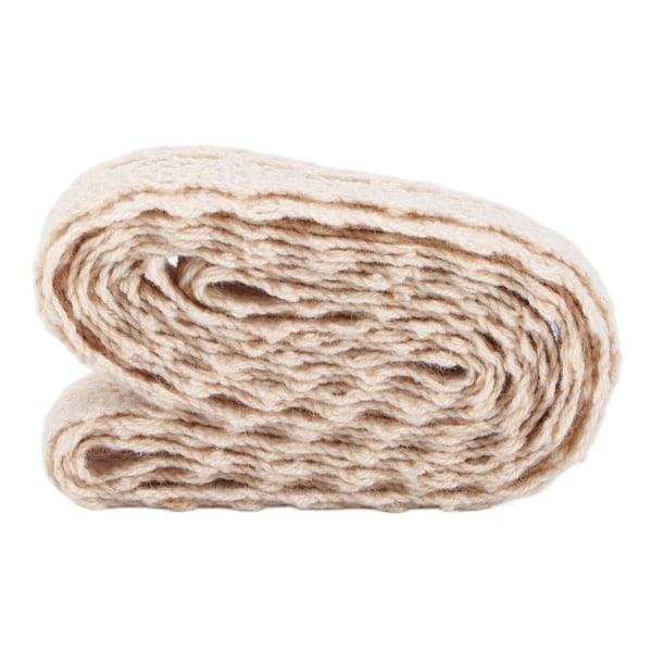 Spetsband DIY Bomulls Nät 1,5 cm Bredd 20 Yards Utsökt Spets Trim för Gardin Kläder Bordsduk Present DekorationBeige