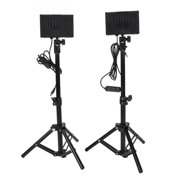 LED-fyldlys dæmpbart 6000K USB LED-videolys med justerbart stativ til konferenceopkald, streaming, videofotografering