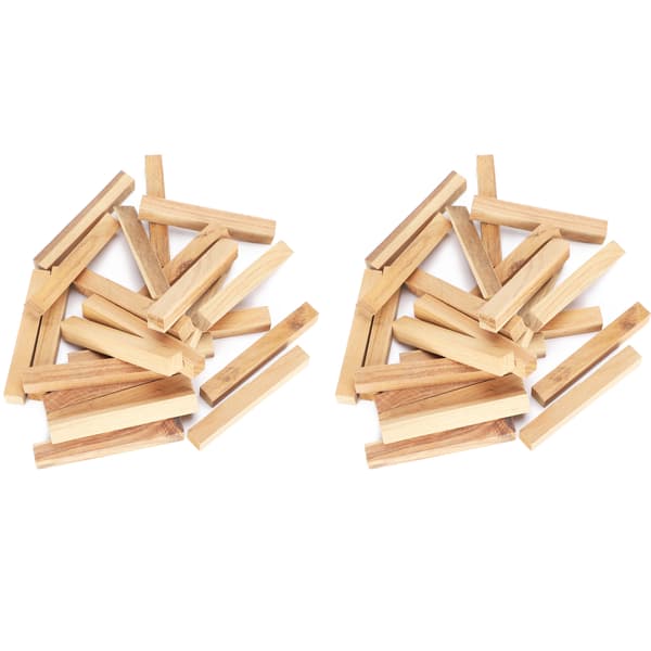 2-pack sandelträpinnar rökelse för yoga, aromaterapi, teceremoni, presenter, rektangel