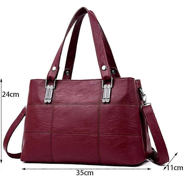 Naisten käsilaukut, nahkainen olkalaukku, crossbody-laukku, naisten shopper-malli