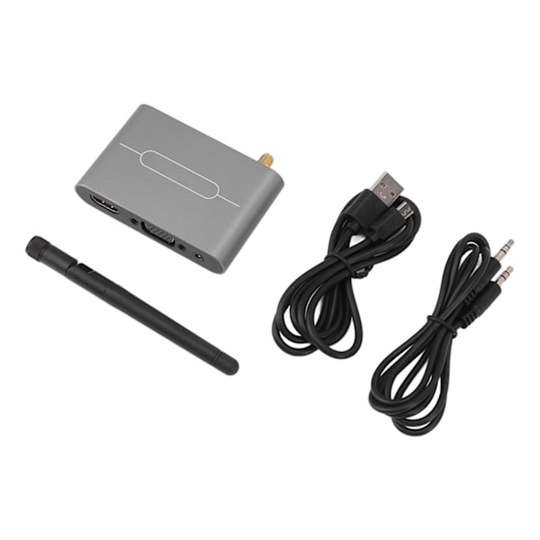 Trådløs VGA Dual Interface Trådløs Display Adapter 4K Extender Transmisjonsmottaker Kit 2.4G 5G Dual Frekvens med Ekstern Antenne