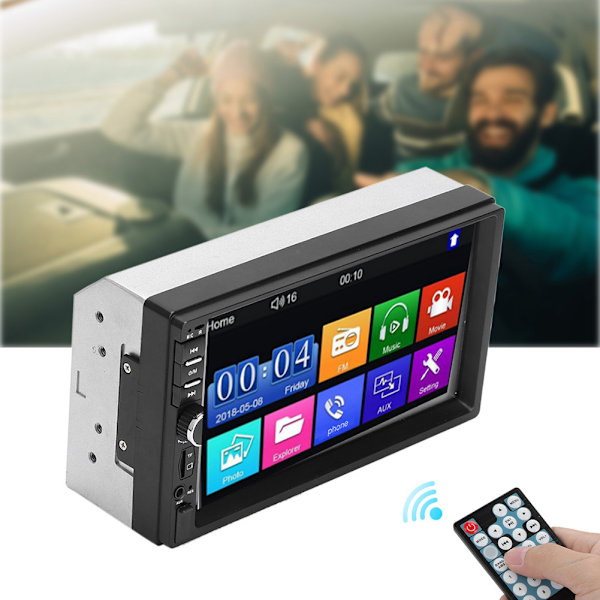 Auton yleinen 7 tuuman multimediasoitin, audiosoitin, MP5-soitin, jossa TF-liitäntä ja FM