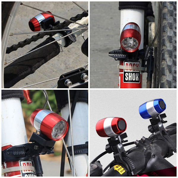 6LED cykellys sikkerhedslys vandtæt mountainbike forgaffel aluminiumslegering advarselslys øl lys