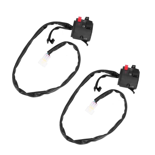 2 stk. 0,9 tommer styrkontakt forlygte blinklys horn gear controller universal til motorcykel