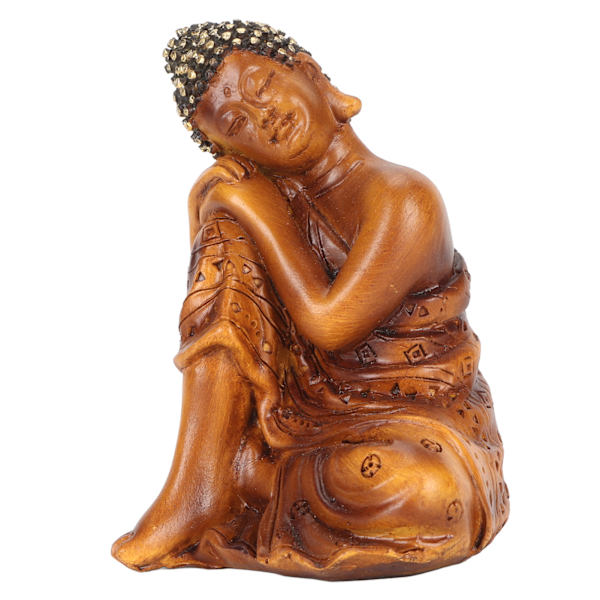 Buddha-statue Held og lykke Rigdom Fredelige Vibes Zen Meditation Buddha-figurer Buddha-indretning til kontorgang BS110F 10x7,3x6,8cm