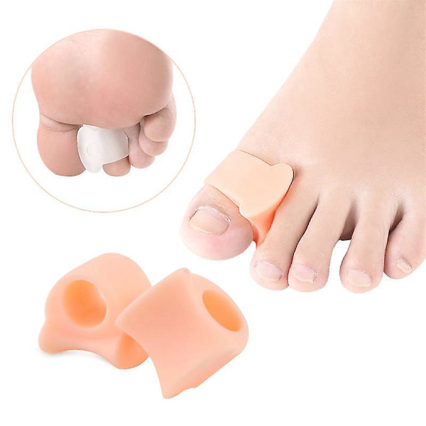 Gel Tåseparatorer til Overlappende Tæer - 6 Pak (Beige)