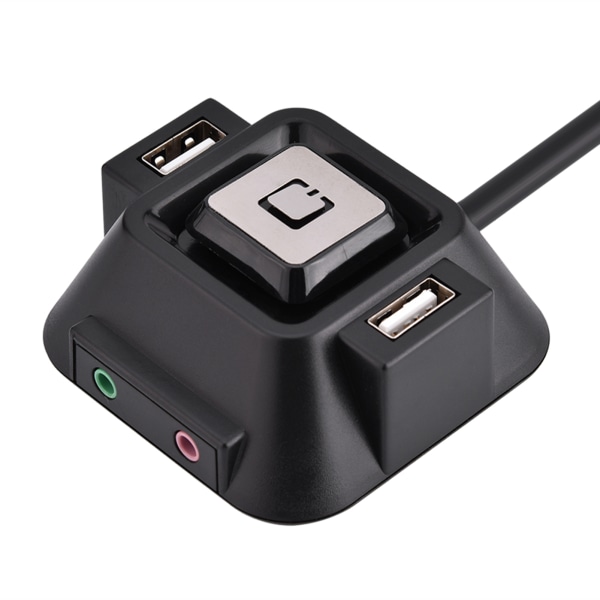 Pöytätietokoneen case Kytkin Kaksi USB porttia Power palautuspainike Ääni-mikrofoniportti