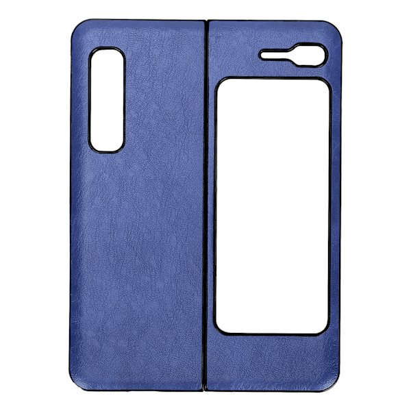 Mobilt läderfodral AntiScratch telefonskyddsskal för Samsung Galaxy Z Fold 1 W20 (Blå)
