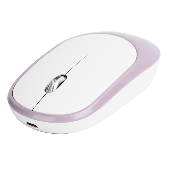 Trådløs mus DPI justerbar oppladbar optisk datamaskin ekstern enhet med USB-mottaker lilla