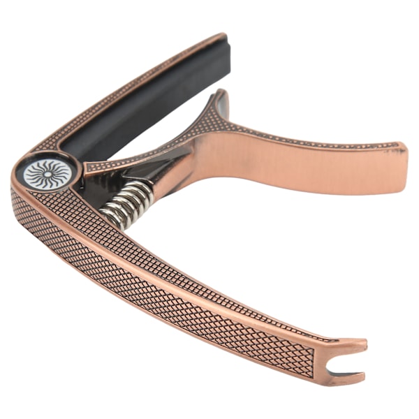 6-strenget akustisk Capo Højstyrke Metal Universal Electric Guitar Capo for Performance rødt kobber