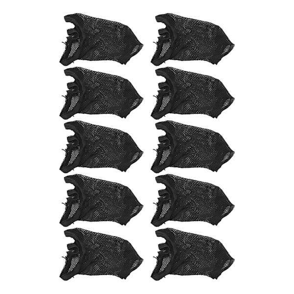 10 stk parykk nettinghette Strekkbar myk pustende nylonkuppel parykkhette for kvinner Cosplay