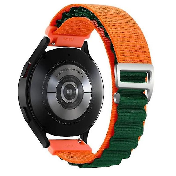 Coros Pace 2 / Coros Apex 42mm 20mm Justerbar Nylon Klokkerem - Oransje Grønn