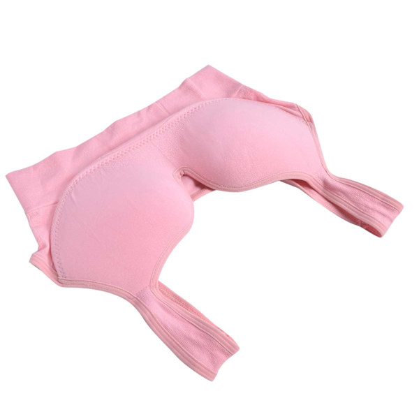 Bekväm stödbehå för kvinnor, hel täckning, trådlös sovbehå, amningsbehå, rosa, XL