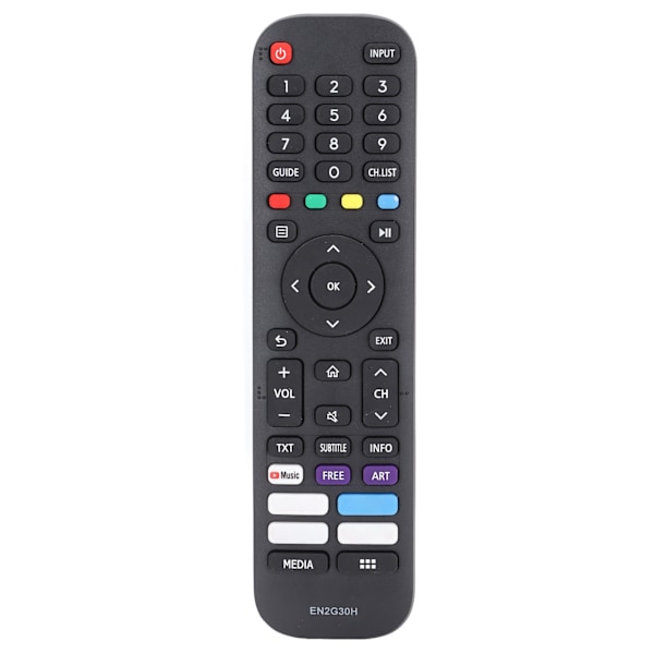 EN2G30H TV-fjernkontroll - Holdbar erstatningsfjernkontroll for Hisense H43A7500F 43A7300F Smart TV