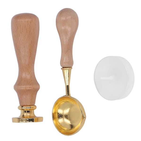 Voksforseglingsstempelsett med klart mønster, antirust, retro bokstavforsegling vokssett for DIY-konvolutter, invitasjonsdekorasjon