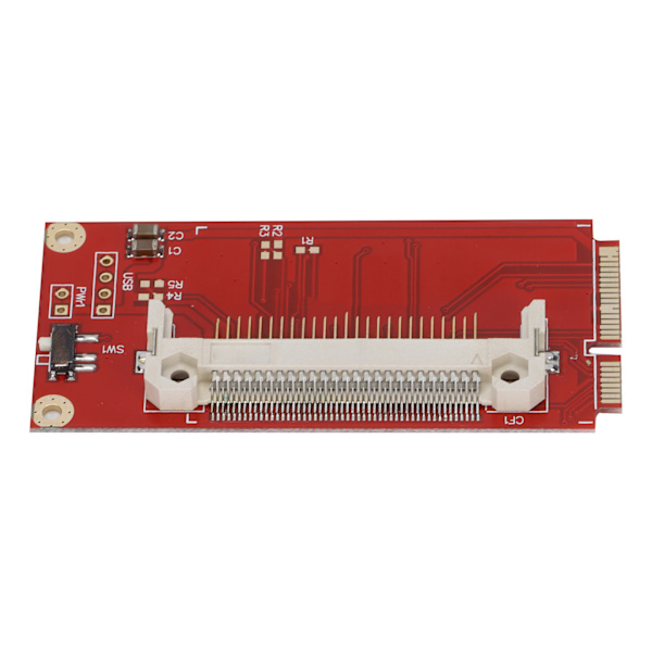 Adapterkort Bærbar Rød Plade CF-kort til PCI-E Konverter til Windows3.1/ Win7/Win8/ Vista/ NT4 / 98SE/Linux