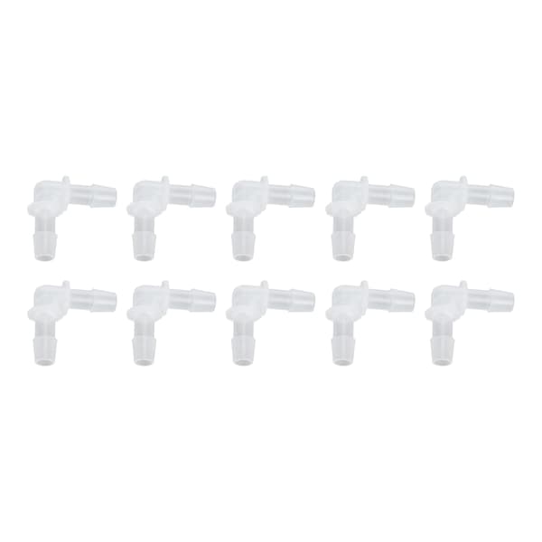 10 st Rörböj Koppling 90 Grader Anslutningsadapter L Form Lika Diameter Plastkopplingar 9.5mm
