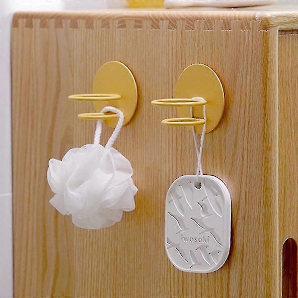 Vægmonteret Beauty Sponge Holder Spar Plads Kompakt Simpel Installation Kosmetisk Puff Stand til Hjemmet Pink
