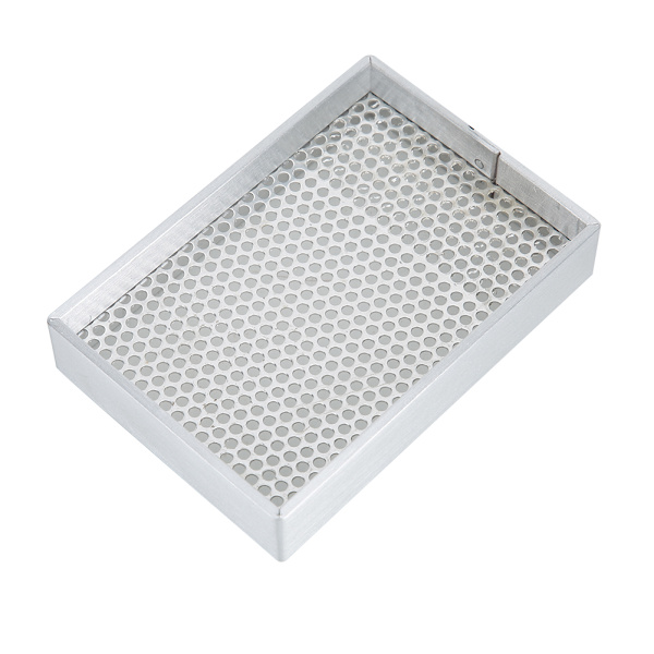 Aluminiumram Mesh Watch delar Förvaringsbricka Rengöringsverktyg Organizer Torkplatta