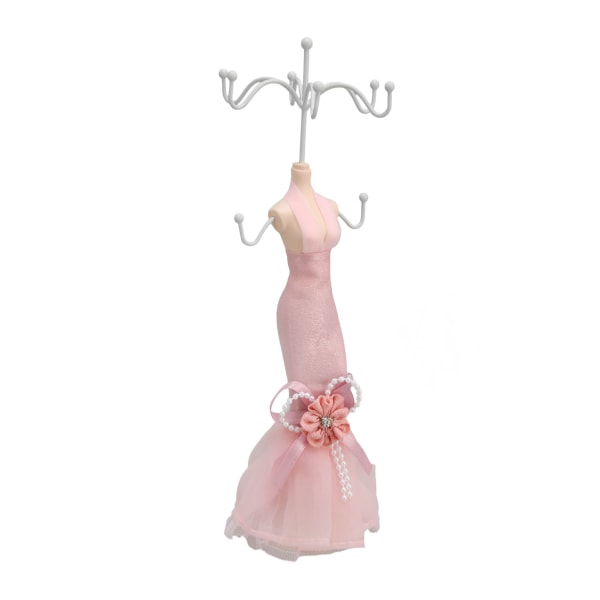 Mannequin Stand Hanging Tower Display Resin Ring Stand Model Kjole til piger Kvinder Pink