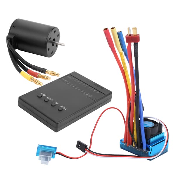 3650 2300KV Børsteløs Motor 45A Børsteløs ESC Programkort til 1:10 RC Bilmodel