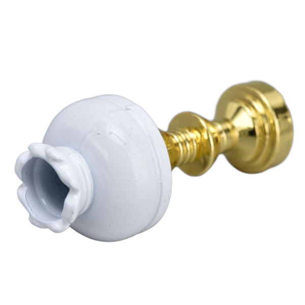 Dukkehus Bordslampe 1/12 Skala Retro Dekorativ Miniature Dukkehus Lys til 3 År Gamle Ovenfor