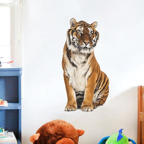 En uppsättning bedårande tiger väggdekaler, självhäftande väggdekoration