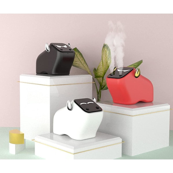 Stille USB Luftfukter, Bærbar Mini Nattlys Automatisk Vannløs-Av Diffuser, 2 Justerbare Dyser for Hjemmet