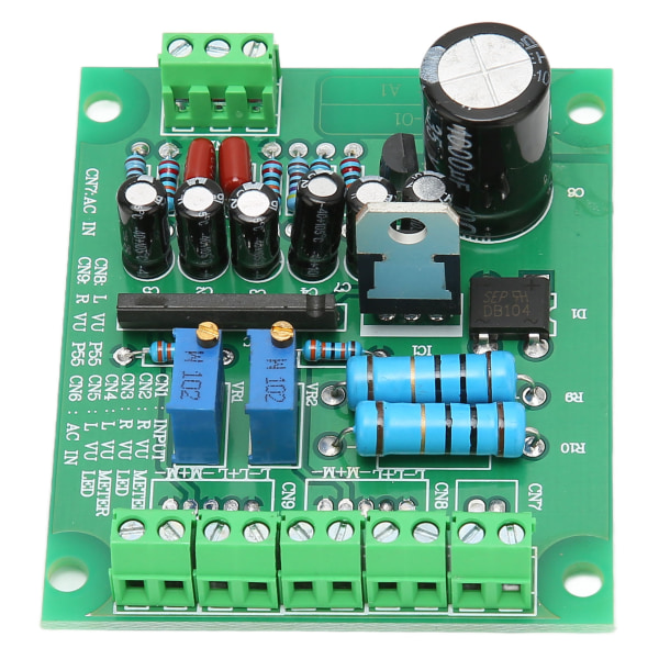 VU Driver Board Professional Mute Function Kiinteä Stereo VU ohjainmoduuli VU Meter AC 12V