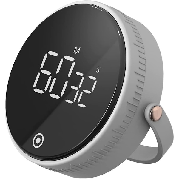 Magnetisk Rotationsdigital Köktimer med Stor LED-Display Justerbar Volym för Matlagning Lärande Sport