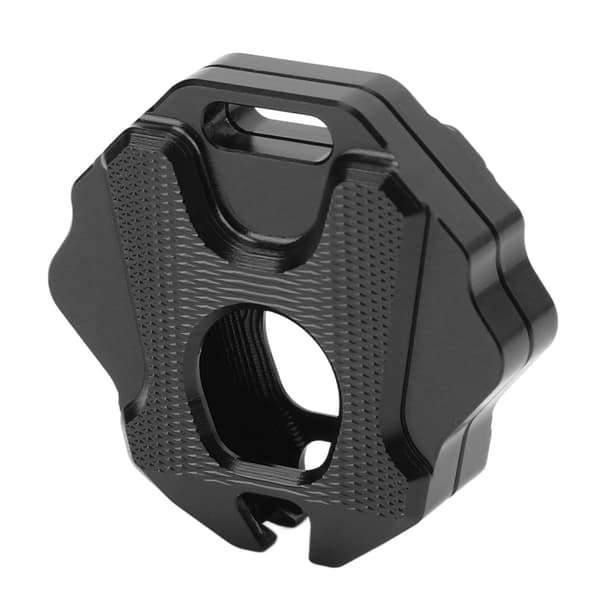 Motorcykel Nøgleskal CNC Metal Solid Stilfuld Perfekt Pasform Erstatning til CB650R CBR650R 2020+ (Sort)