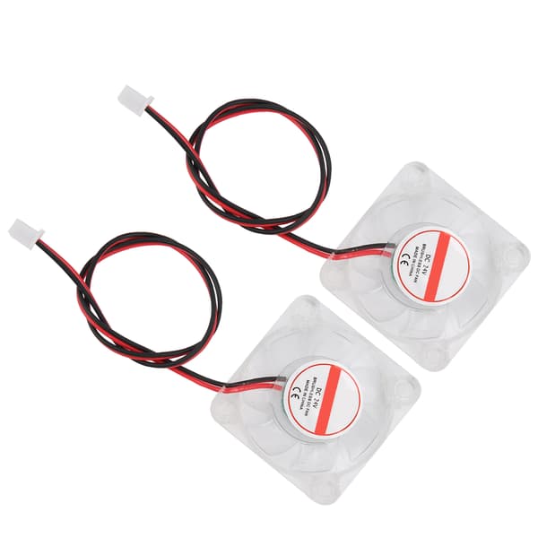 2 stk 3D-printer kjølevifte LED-lys hydraulisk lager miniradiator 4010 for V6 Hotend24V