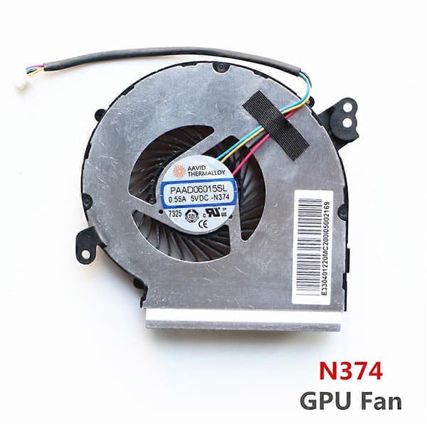PAAD06015SL -N376 & N374 til Msi GE62MVR GE72MVR MS-16JC MS-169C Laptop CPU Køleblæser Køler Notebook PC CPU-blæser (N376) 0,1 0,1 5