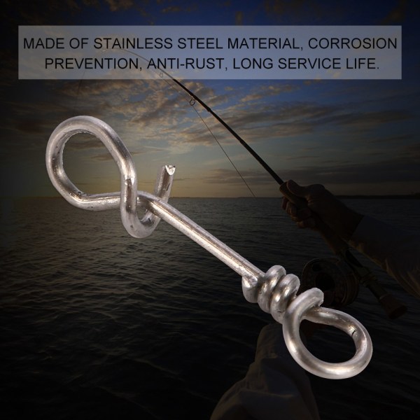 50 stk stærk styrke rustfrit stål Hurtigforbindelse Clip Connector Tackle tilbehør (3#)