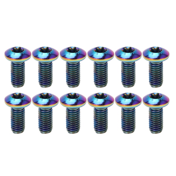 12 st M5x11,5 mm Cykelskivbroms Rotorbultar Skruvar Legering Stål Bromsskivor Skruvar för Mountainbike
