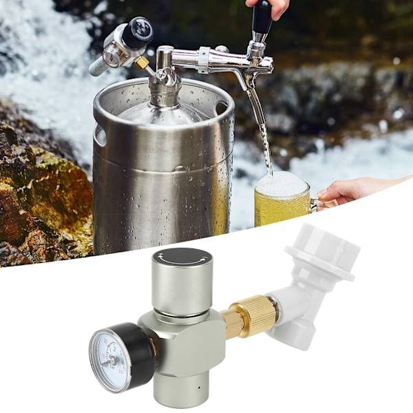 Homebrew Beer CO2 Regulator Lader Gass Koble fra med plastkontakt 0-60PSI