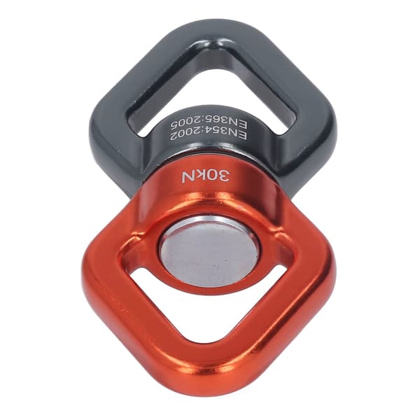 Gunga Spinner 360 Grader Roterande 8-formad Universal Säkerhetsrotationsanordning för Gunga Utomhus Orange och Grå