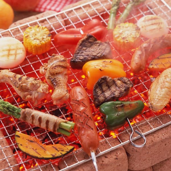 Flerbruks grillnett i rustfritt stål for baking, grill og piknik