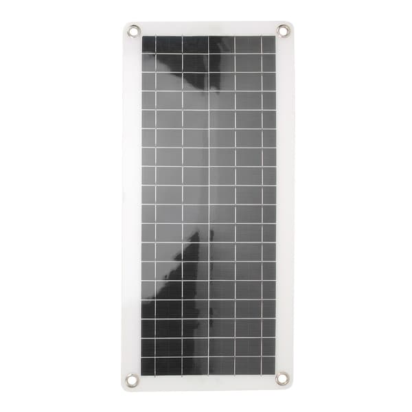 Solcelleanlæg med 220W Inverter 10A Controller Polysilicium 30W Overspændingsbeskyttelse til 12V Bil Autocampere Marine Både