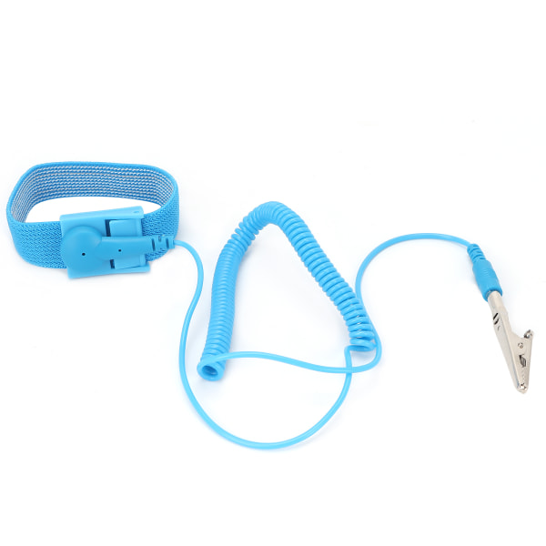 Antistatisk ESD håndleddsstropp Blå Sikker statisk frigjøring Antistatisk armbånd med ledning