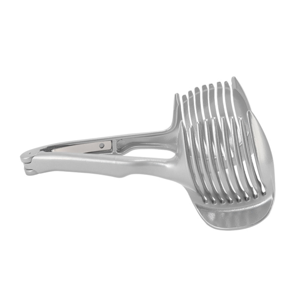 Sitronskiveverktøy i aluminiumlegering, holdbar, miljøvennlig tangdesign, sitronskiveskjærer for tomat, løk, sitron